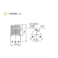 LTE-5122 2W flashing light warning triangle IP54 with 90-150rpm speed